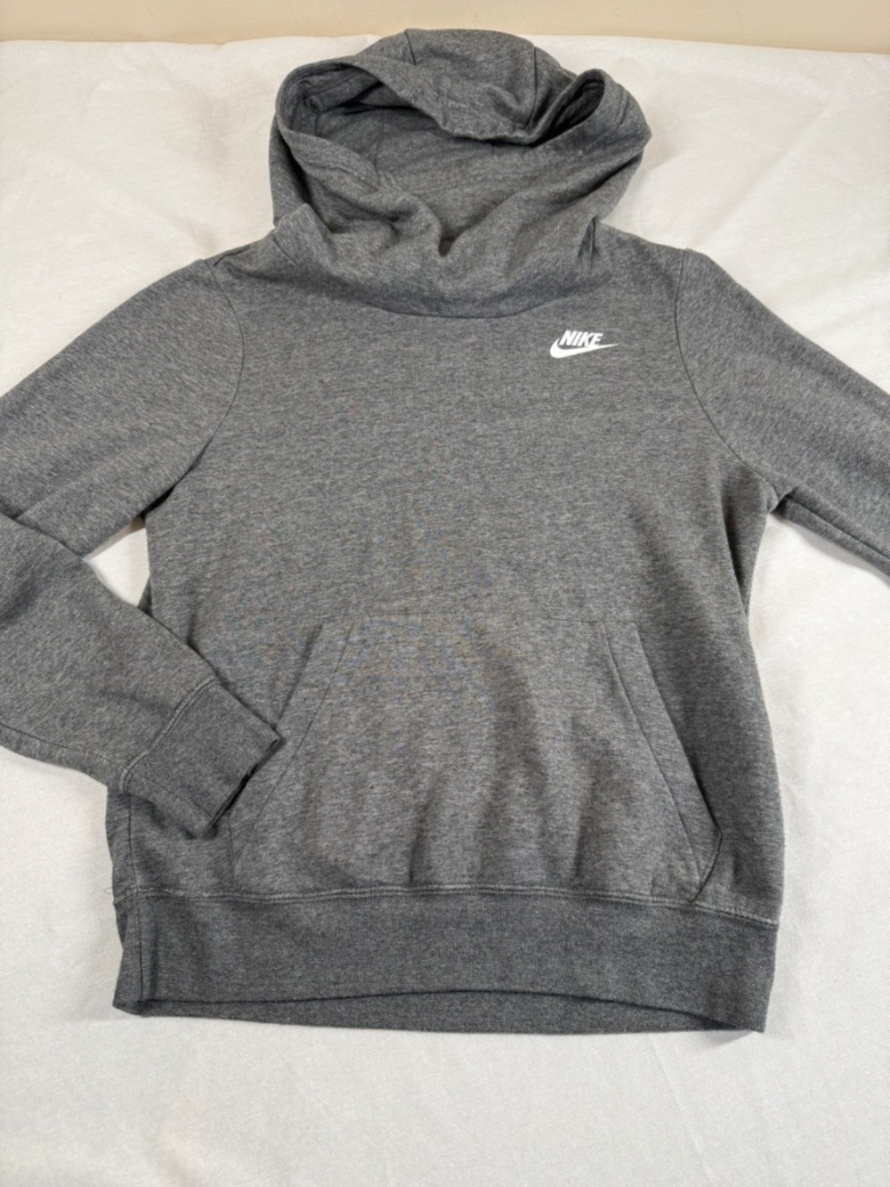Women's Nike Swoosh Hoodie Size Extra Small XS - Gray